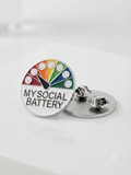 Pin’s / broche batterie sociale fonctionnel
