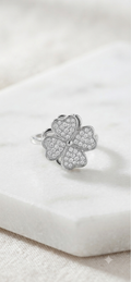 Bague porte bonheur anti-stress ajustable et pivotante