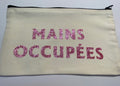 La Pochette live : MAINS OCCUPEES, ESPRIT LEGER rose paillettes
