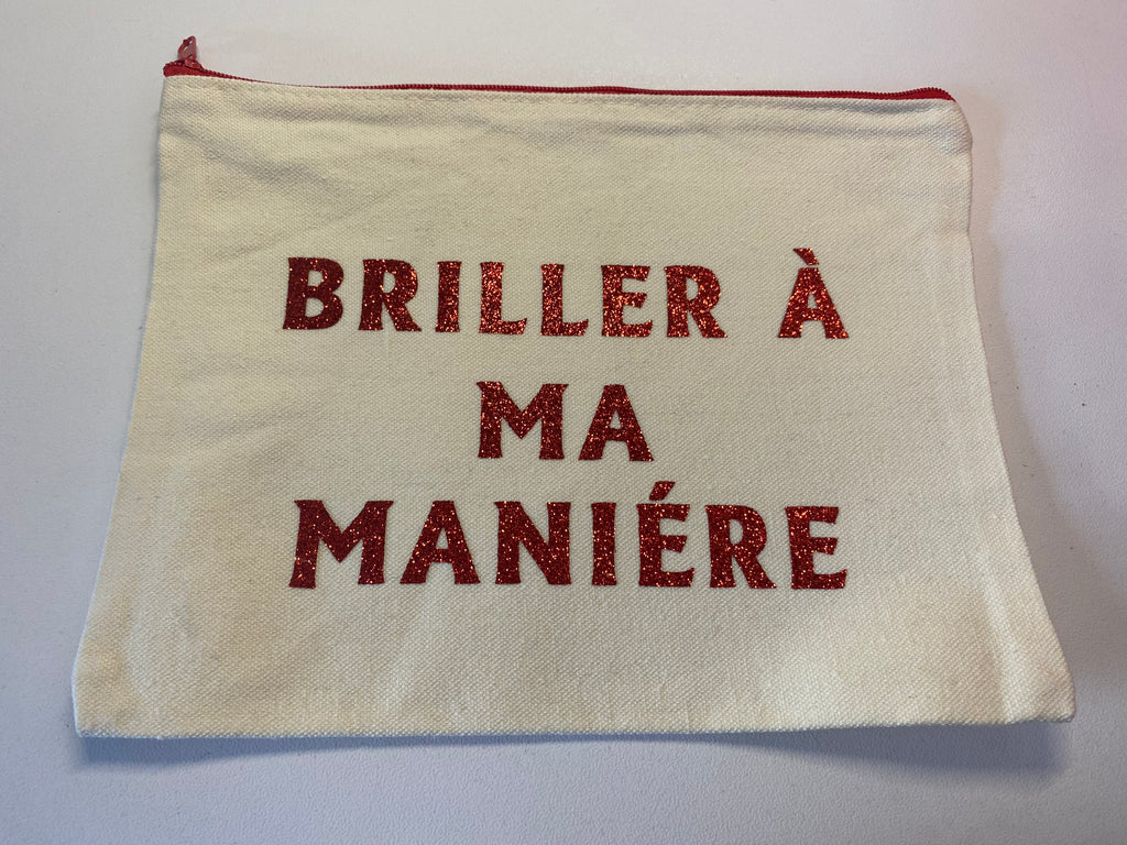 La Pochette live :  BRILLER A MA MANIERE rouge a paillettes