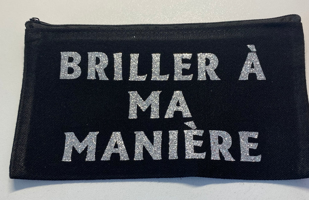 La Pochette live noir : Briller à ma manière argenté
