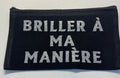 La Pochette live noir : Briller à ma manière argenté