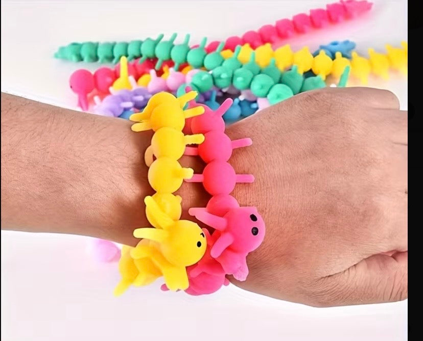 Bracelet élastique sensoriel 1000 pattes – Discret & manipulable