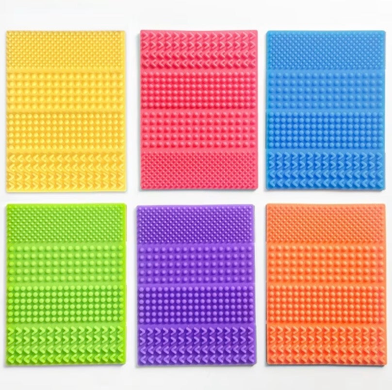 Bande sensorielle texturée en silicone autocollante