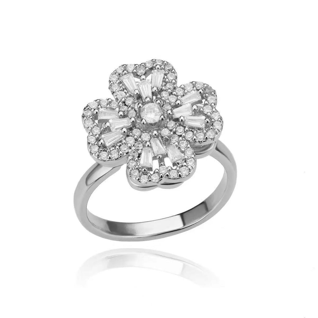 Bague trèfle stass anti-stress ajustable et pivotante – Discrète &amp; apaisante