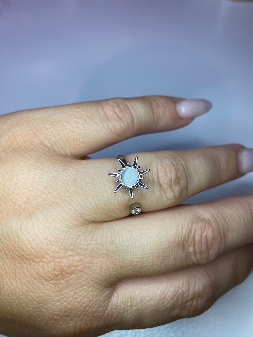 Bague soleil pivotant anti-stress ajustable