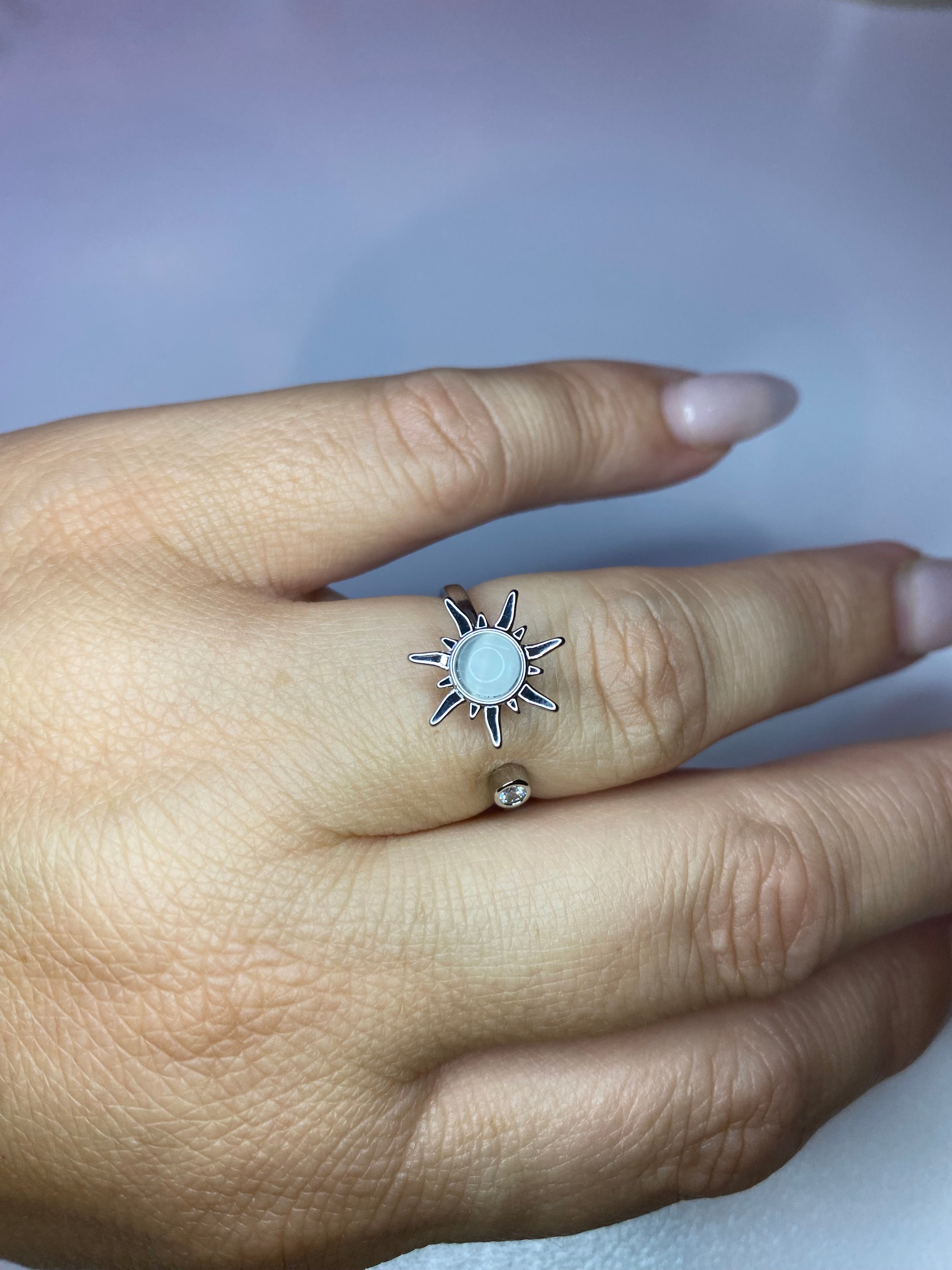 Bague soleil pivotant anti-stress ajustable