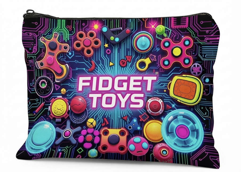 La Pochette Medium - 10 Fidgets au choix en live - 24cm x 19cm