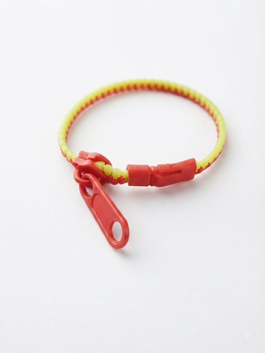 Bracelet fermeture éclair – Fidget discret