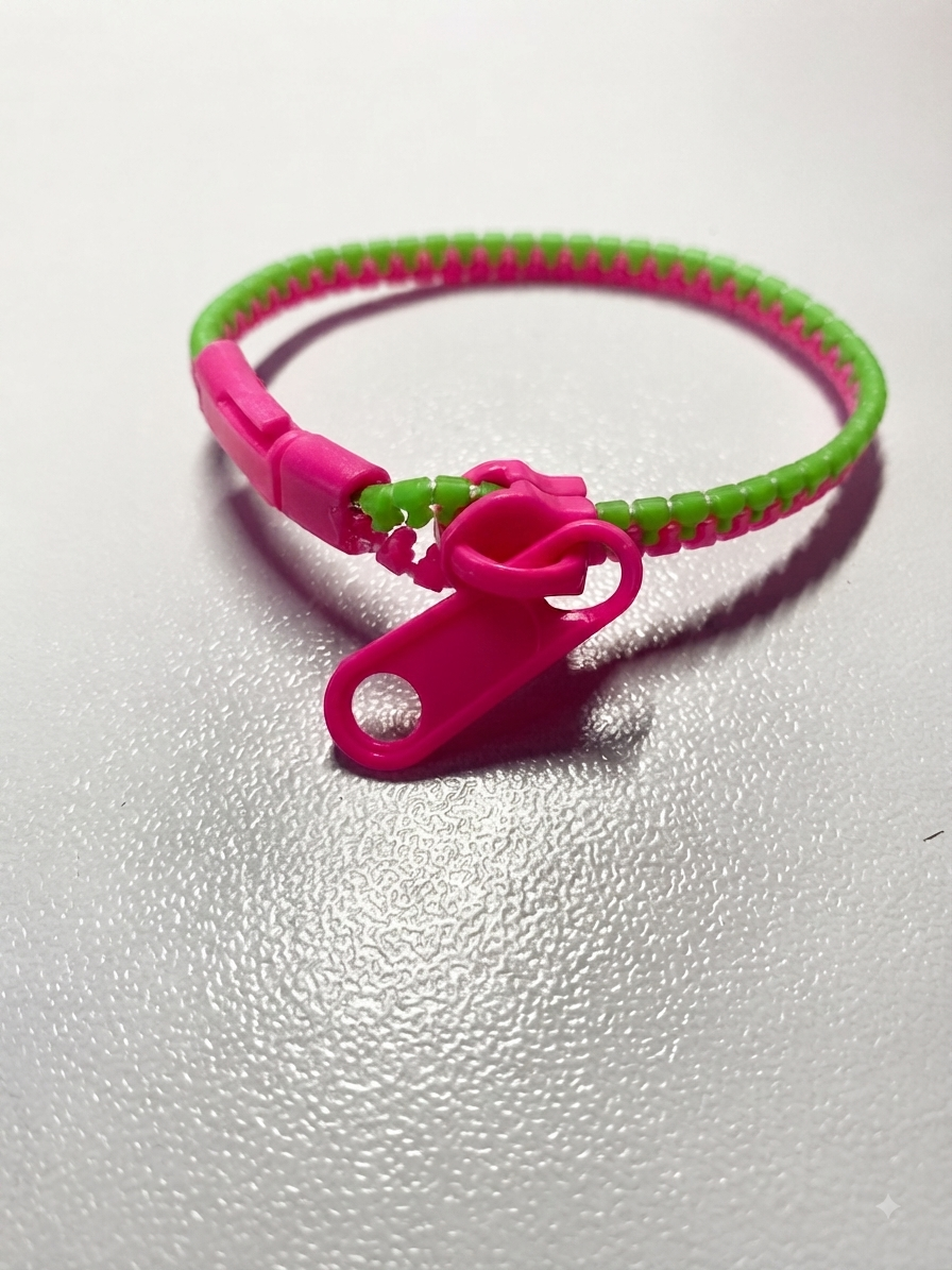 Bracelet fermeture éclair – Fidget discret