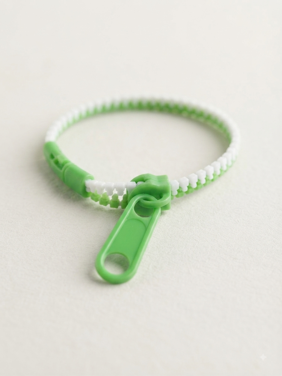 Bracelet fermeture éclair – Fidget discret