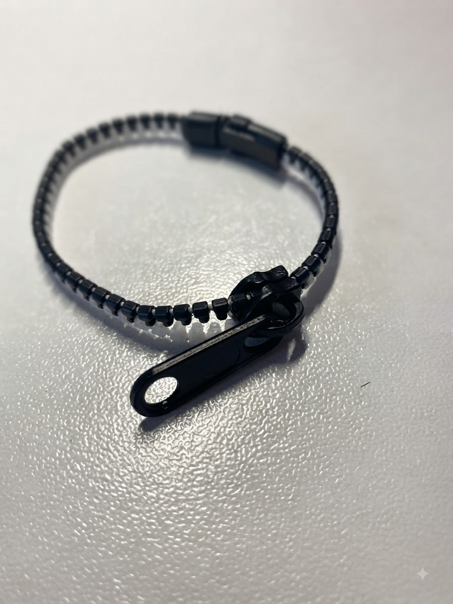 Bracelet fermeture éclair – Fidget discret