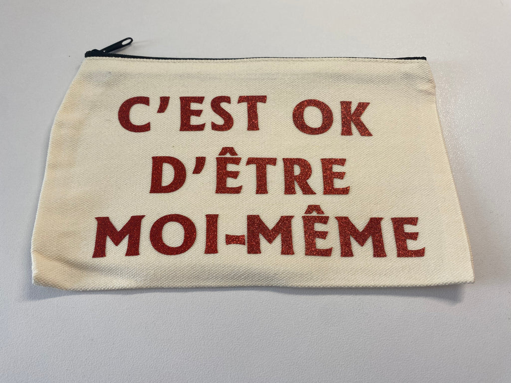 La Pochette live : C'EST OK D'ETRE MOI-MEME rouge paillettes