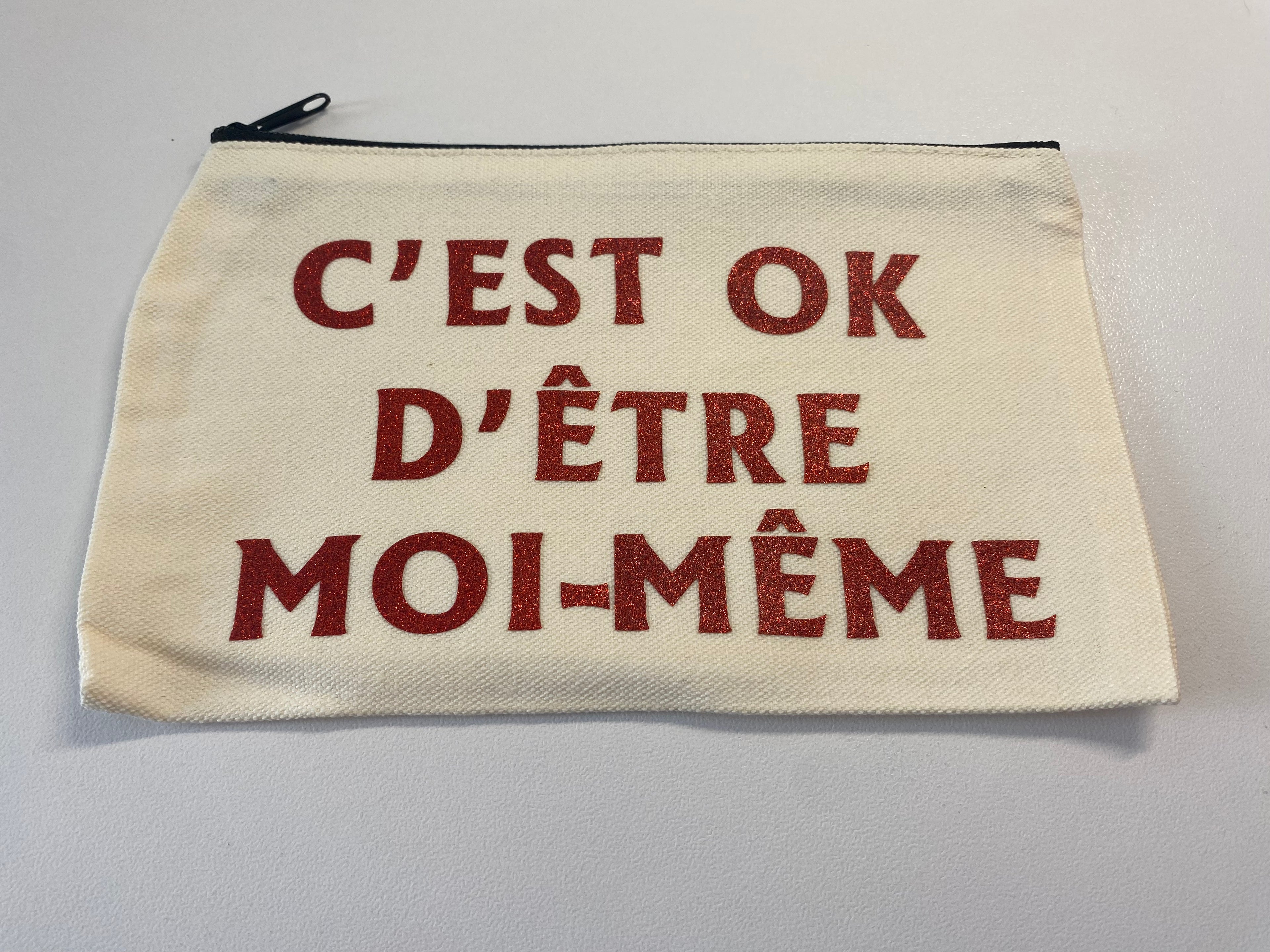 La Pochette live : C'EST OK D'ETRE MOI-MEME rouge paillettes