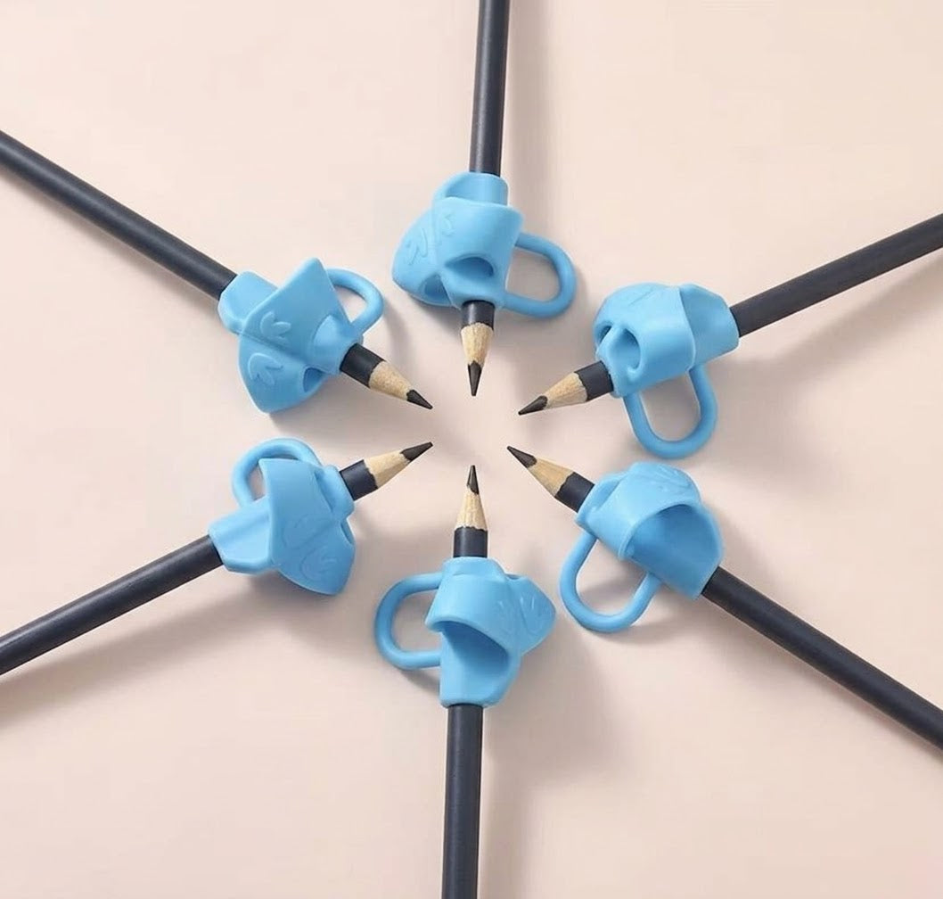 Embout de crayon ergonomique tripode – Guide de placement des doigts