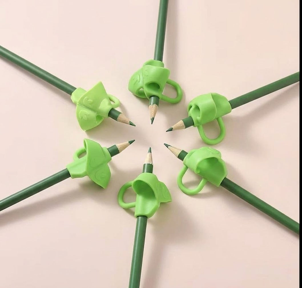 Embout de crayon ergonomique tripode – Guide de placement des doigts