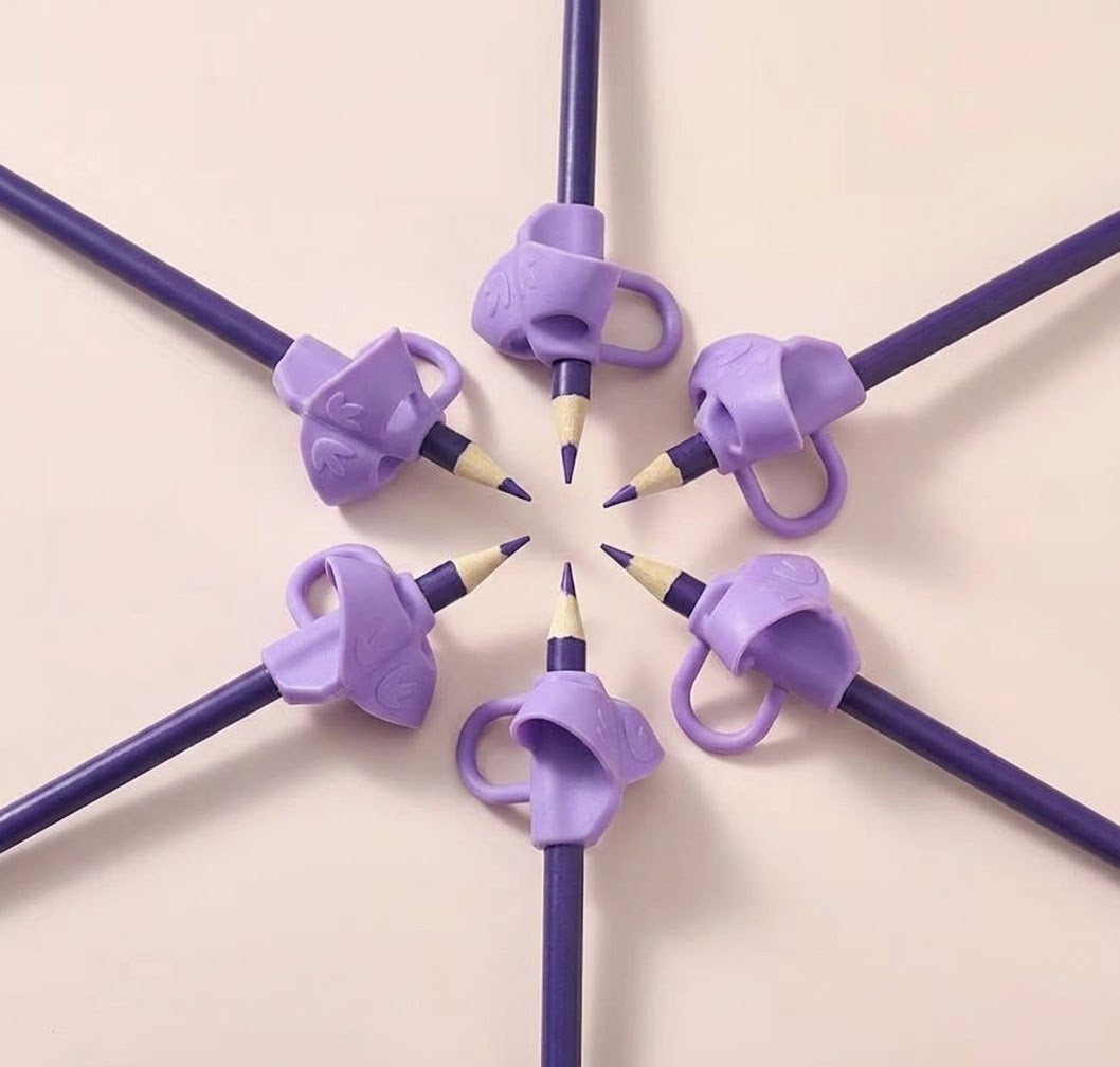Embout de crayon ergonomique tripode – Guide de placement des doigts