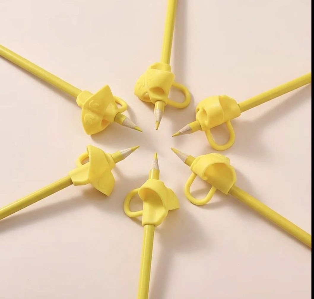 Embout de crayon ergonomique tripode – Guide de placement des doigts