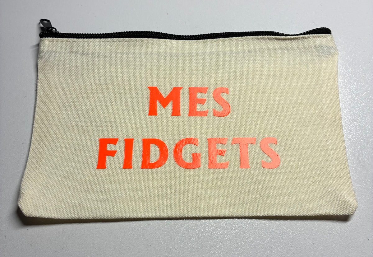 La Pochette live blanche : mes fidgets orange