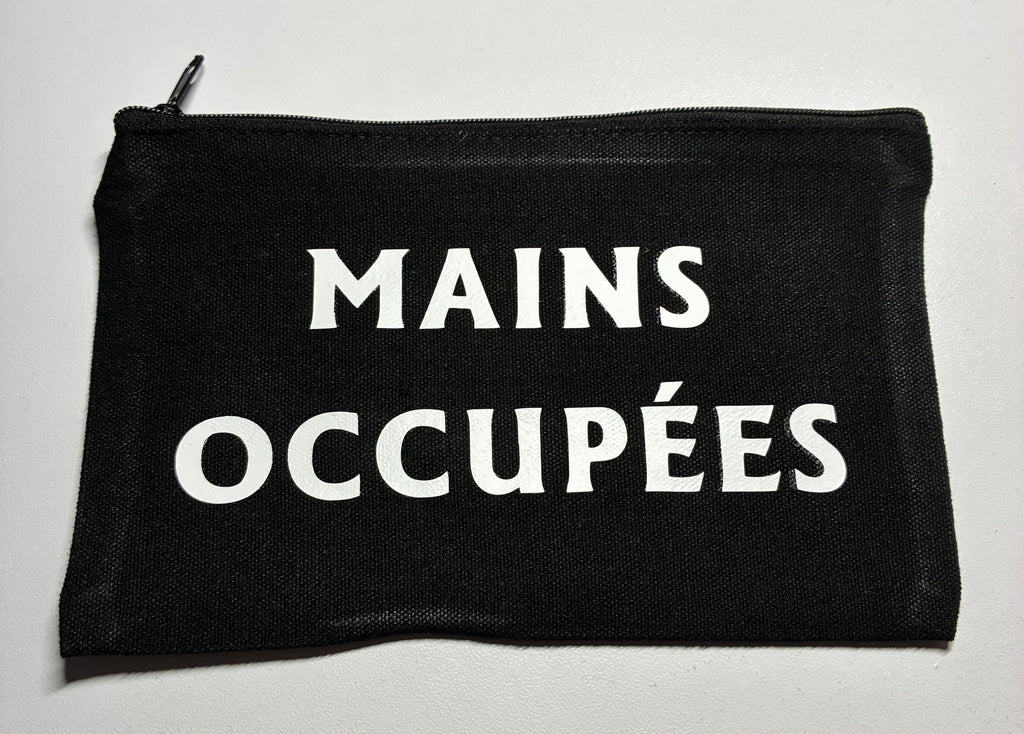 La Pochette live Noire : Mains occupées esprit leger en blanc