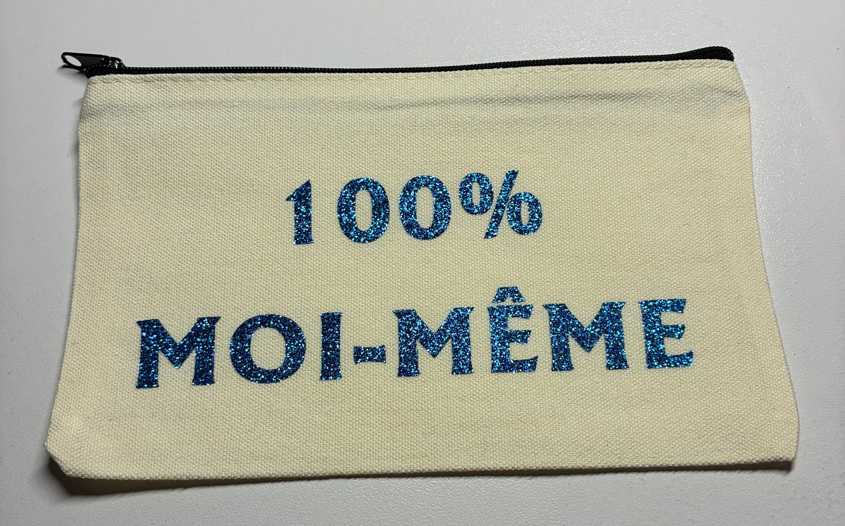 La Pochette live blanche : 100% moi-même bleu a paillettes