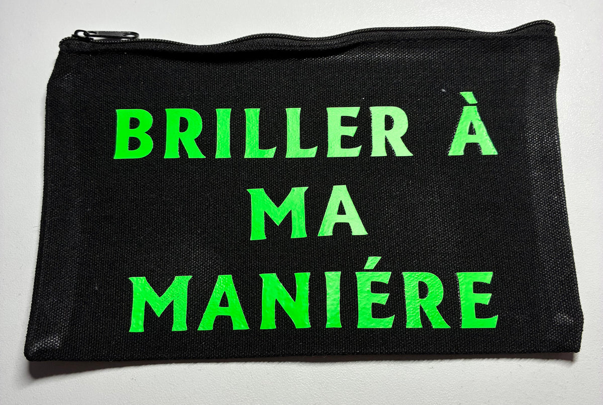 La Pochette live Noire : Briller à ma maniére en vert