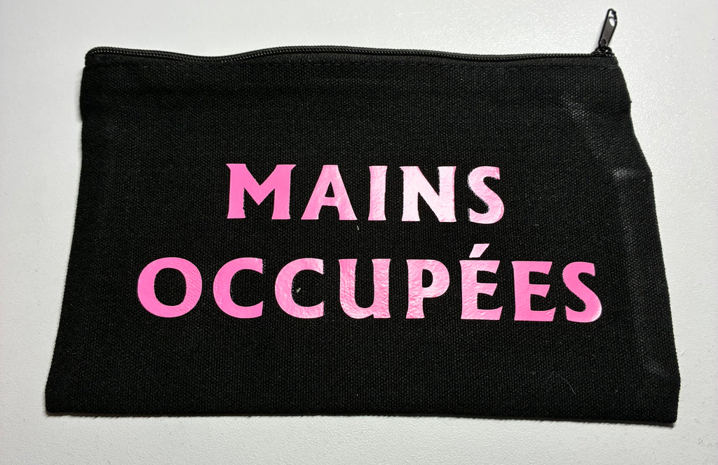 La Pochette live Noire : Mains occupées esprit leger en rose
