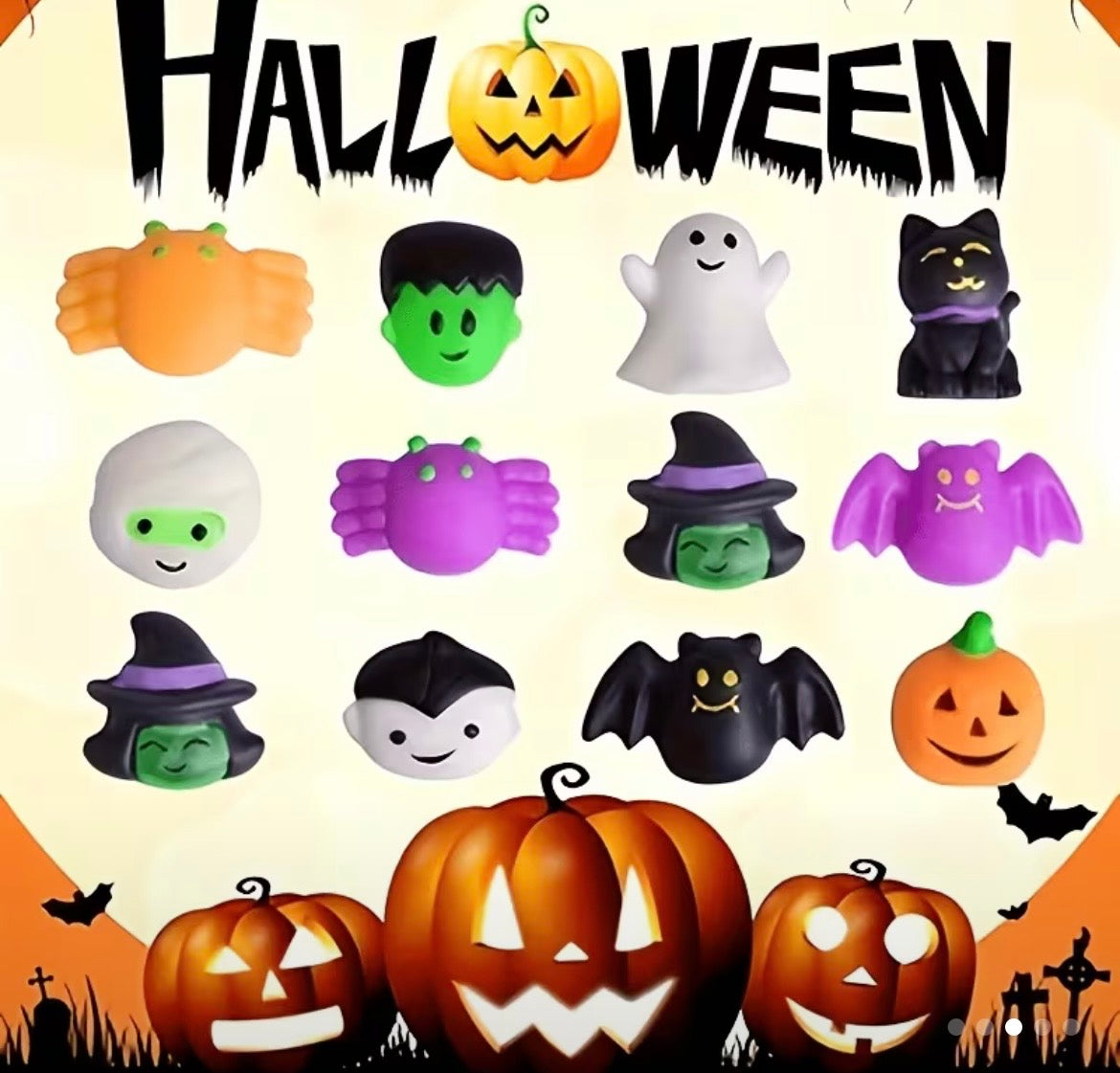 Pochette Mystère d’Halloween 5 Fidgets Surprises !