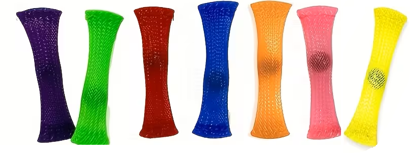 Tube sensoriel en maille tissée – Fidget tactile